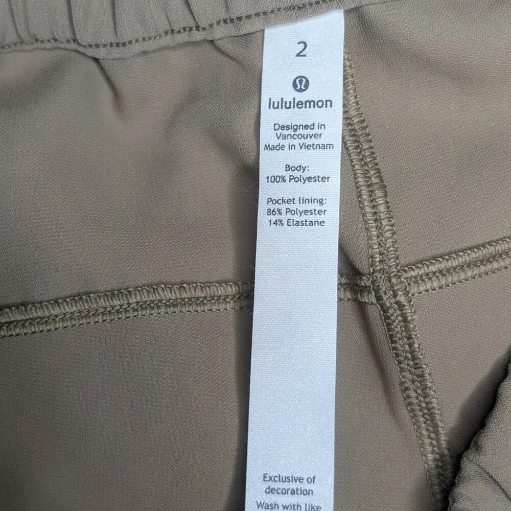 Lululemon On The Fly Wide Leg Pant Travel Woven 31.5